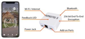 Alternative view of Remootio Wifi Kapunyitó 2 kapura - 20 felhasználós